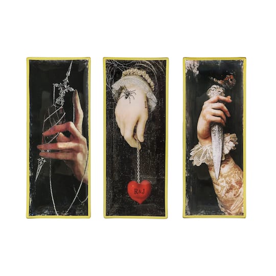 Assorted 10.5" Romeo & Juliet Glass Trinket Plate, 1pc. by Ashland®